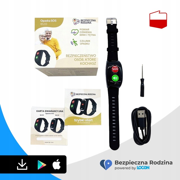 OPASKA DLA SENIORA POLSKA APLIKACJA SOS GSM SIM