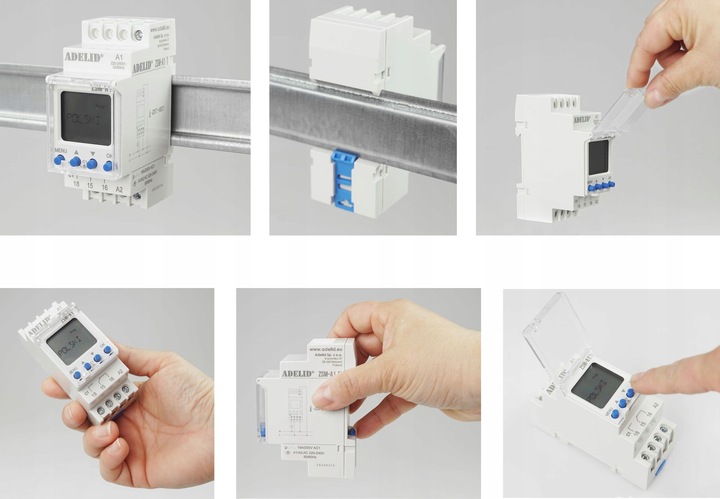 Zegar Astronomiczny Jednokanałowy Programator Czasowy 230V AC