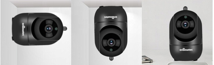 CZARNA KAMERA BEZPRZEWODOWA WIFI 4MPX WEWNETRZNA NIANIA IP APLIKACJA TUYA