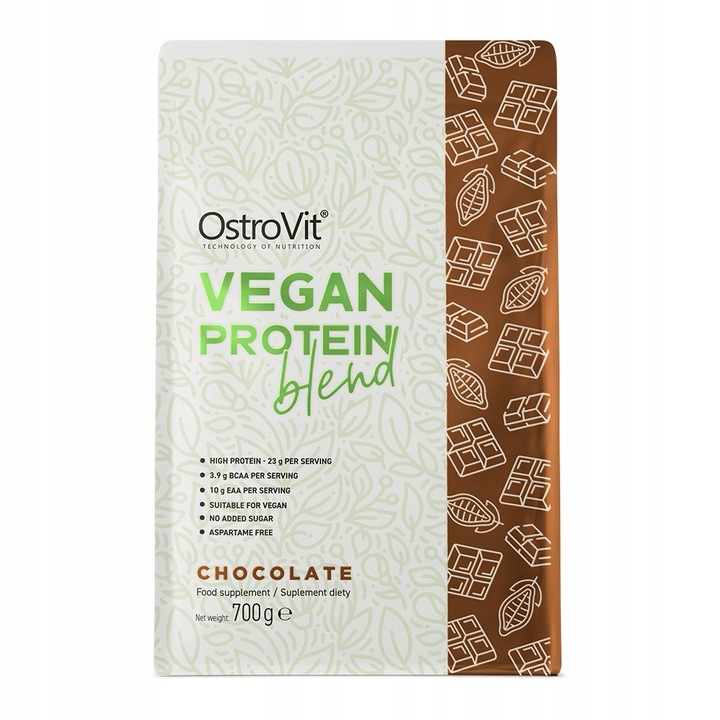 OstroVit Vegan Protein Blend 700 g BIAŁKO WEGAŃSKIE ROŚLINNE IZOLAT