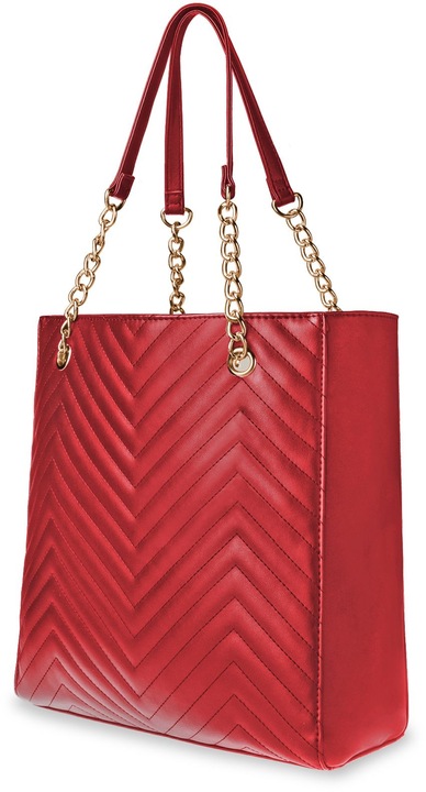 Torebka Damska Pikowana Duża A4 Frędzle Shopper Torba Z Łańcuchem Na Ramię