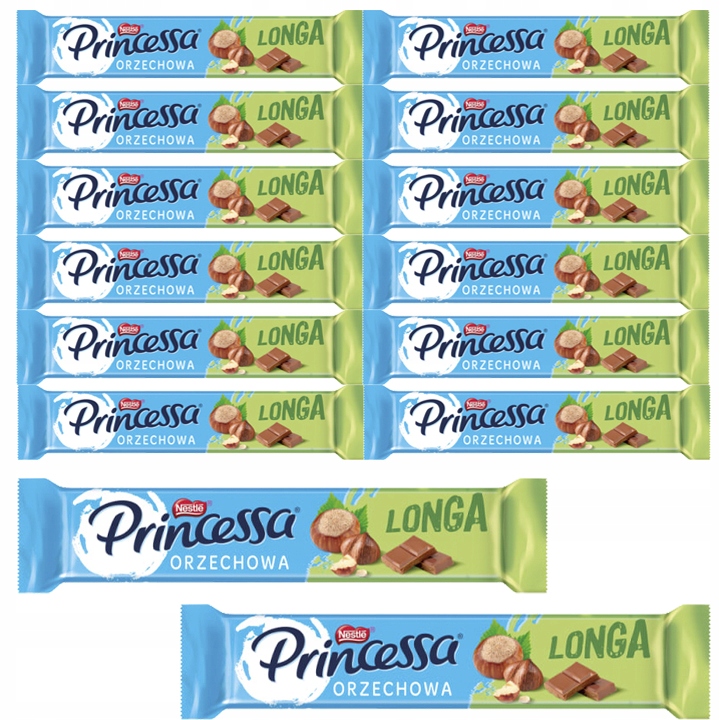 Pakiet Wafel Orzechowy Princessa Longa Nestle 14 x 45 g