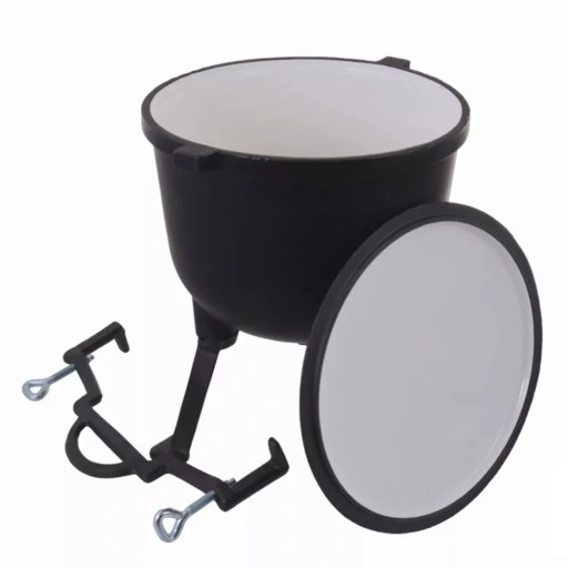 Kociołek żeliwny emaliowany garnek myśliwski 11 L