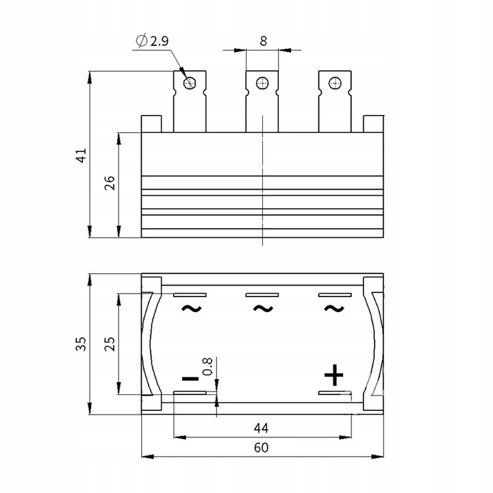 MOSTEK PROSTOWNICZY 100A 1600V QL100A
