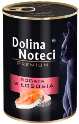 Karma dla kota DOLINA NOTECI Łosoś 24 x 400 g