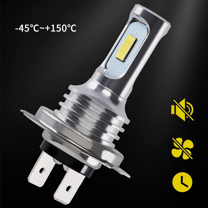 2x ŻARÓWKI LED H4 CSP LIGHT 400% 12V CAN BUS E11 8000lm do Yamaha Honda BMW