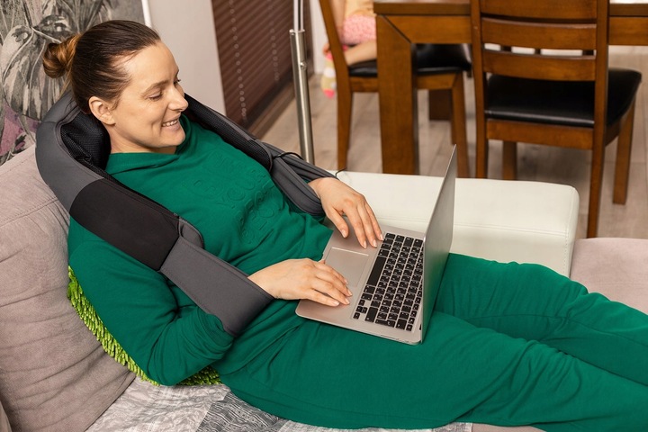 ODPRĘŻAJĄCY MASAŻER SHIATSU VENGA RAMION 3PRĘDKOŚCI PODCZERWIEŃ PODGRZEWANY