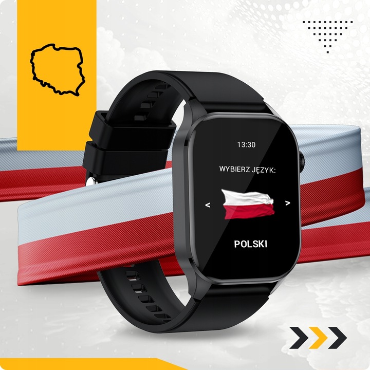 SMARTWATCH DAMSKI ZEGAREK POMIAR GLUKOZY CIŚNIENIE MENU PL ROZMOWY 2 PASKI