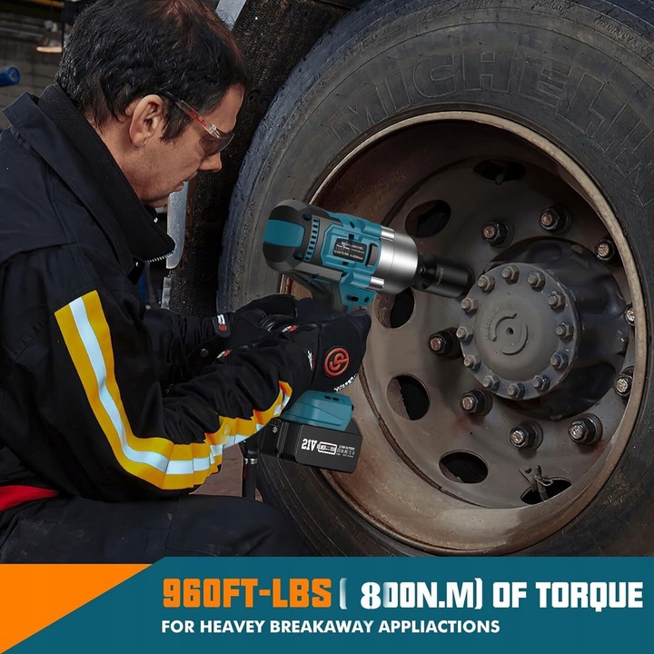 Klucz Udarowy Akumulatorowy do KÓŁ 21V 1/2'' AKU 4.0Ah