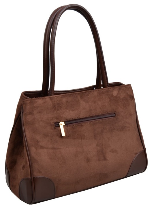 LAPHRODITE torebka damsk KLASYCZNA shopper na ramię ZAMSZ A4