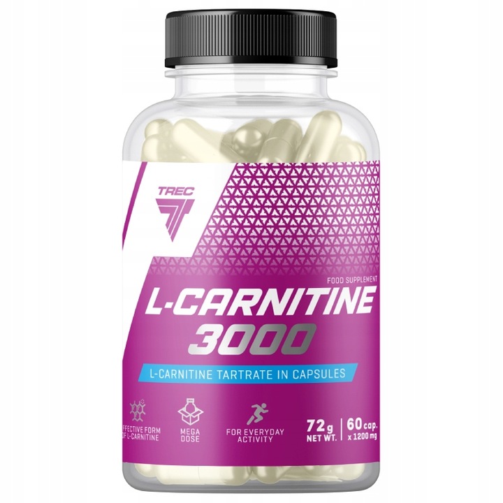 L-KARNITYNA MOCNY SPALACZ TŁUSZCZU 3000 60 kaps TREC L-Carnitine REDUKCJA