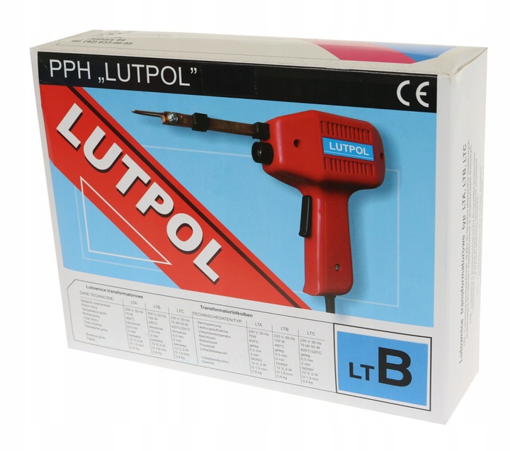 LUTOWNICA TRANSFORMATOROWA 100W LUTPOL + AKCESORIA