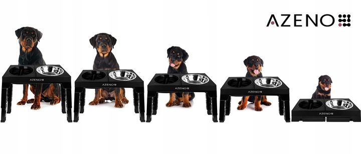 Miska dla Psa NA STOJAKU MISKA PODWÓJNA REGULOWANA DUŻA Spowalniająca 3w1