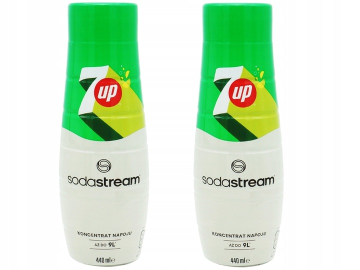 6x SYROP KONCENTRAT 7 UP DO SATURATORA SODASTREAM 9L NAPOJU z 440ml