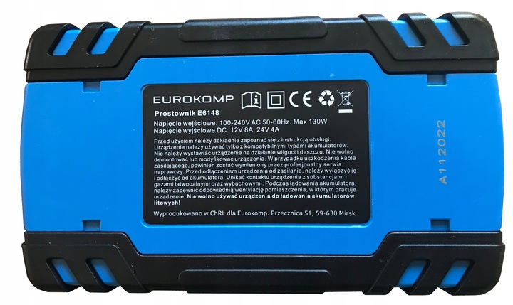 PROSTOWNIK ŁADOWARKA DO AKUMULATORA LCD 12V 24V 8A FUNKCJA NAPRAWY AKU.