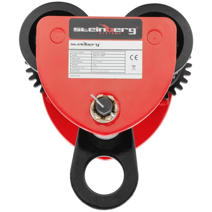 RĘCZNY WÓZEK BELKOWY DO WCIĄGARKI SUWNICA 1000kg