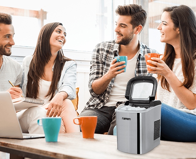 Kostkarka do lodu maszyna do kostek lodu RAVEN EKDL001