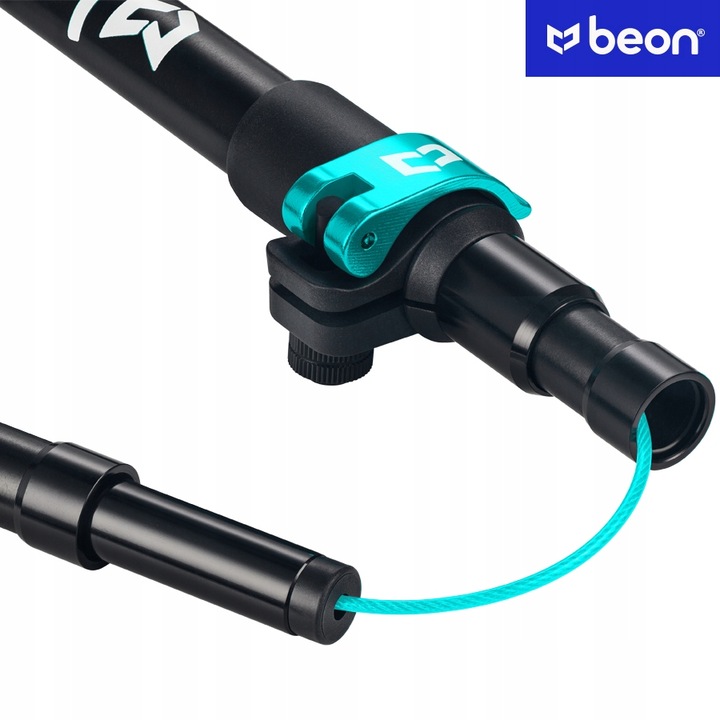 KIJE TREKKINGOWE SKŁADANE KIJKI W GÓRY DO CHODZENIA PO GÓRACH TURKUS BEON