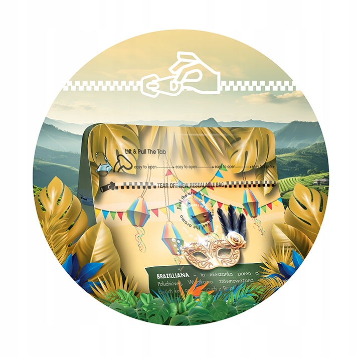 KAWA BRAZILLIA AVE ZIARNISTA 1KG -ŚWIEŻO PALONA Z PALARNI Z KAWY-BLUE ORCA