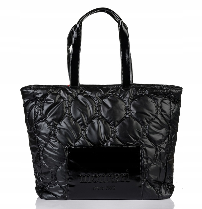 TOREBKA Damska MONNARI Duża Torba SHOPPER BAG Pojemna LOGO Premium Pikowana