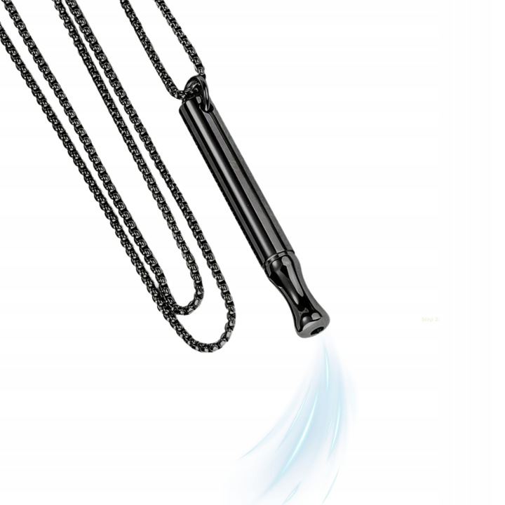 Naszyjnik Do Rzucania Palenia Oddechowy Cichy Nie Gwizda STAL NIERDZEWNA