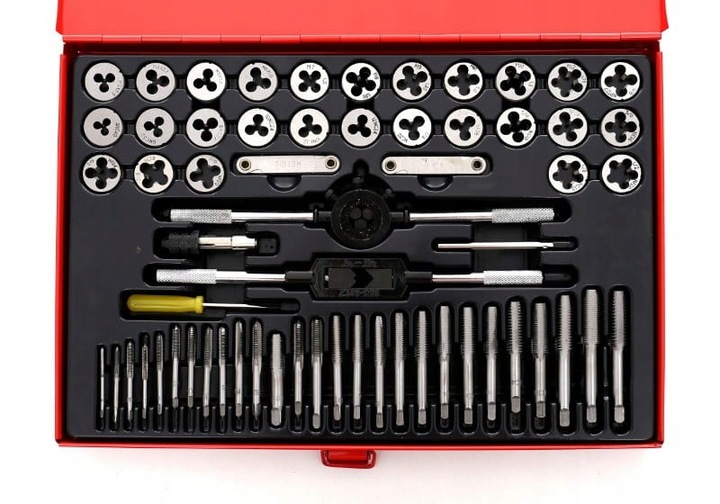 ZESTAW KOMPLET NARZYNEK I GWINTOWNIKÓW KALIBROWNIKI M3-M12 60EL WALIZKA