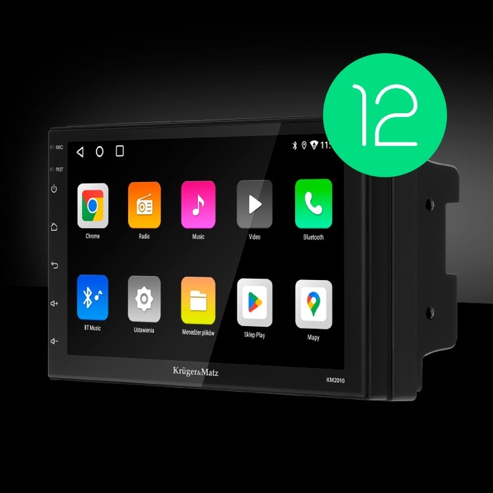 Kruger&Matz KM2010 Radio Samochodowe BT CarPlay Android +++ kamera cofania