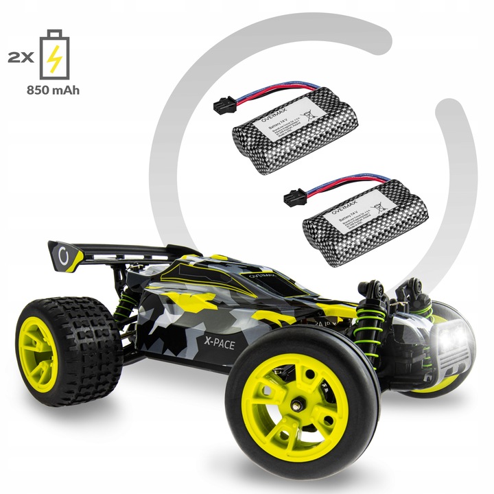 Auto Zdalnie Sterowane RC 1:18 DUŻE TERENOWE 4x4 30 min 850mAh x2 PROMOCJA
