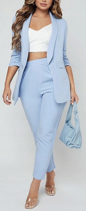 Damska elegancka MARYNARKA żakiet narzutka XXL /44