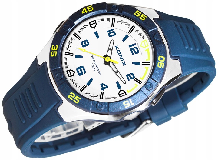 Zegarek XONIX WR100m Chłopięcy Młodzieżowy LATARKA