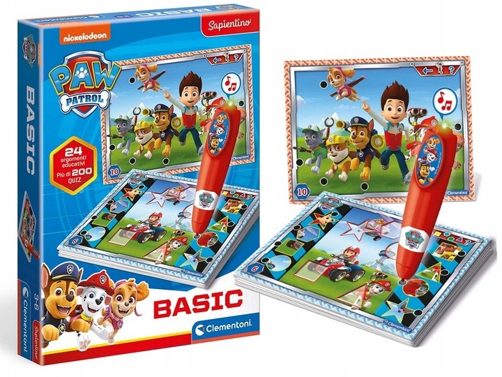 PSI PATROL QUIZ interaktywne pióro GRA DLA DZIECI w wieku 3-6 lat
