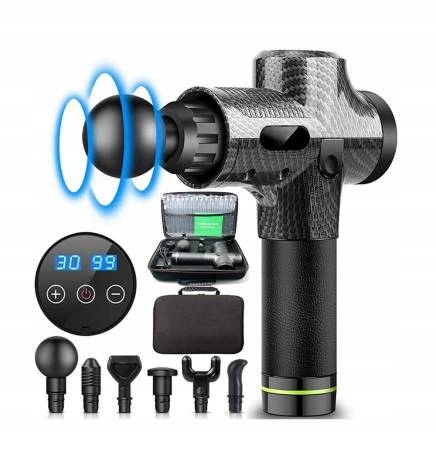 PISTOLET DO MASAŻU MOCNY MASAŻER MASSAGE GUN PRO