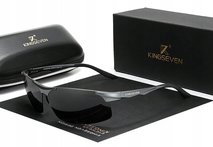 King Seven okulary przeciwsłoneczne pilotki aviator - mężczyzna bez oprawek