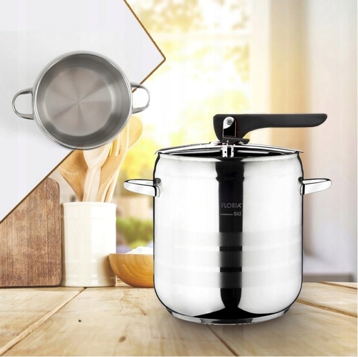 SZYBKOWAR GARNEK CIŚNIENIOWY TURECKI STAL GAZ INDUKCJA 5LT