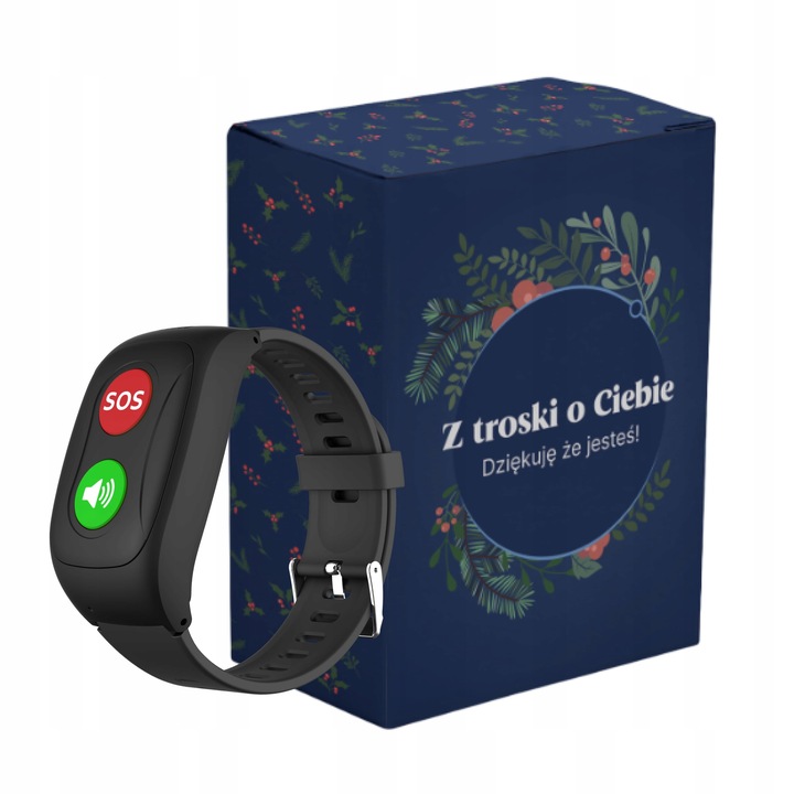 OPASKA DLA SENIORA lokalizator GPS czujnik upadku tętno przycisk SOS PL