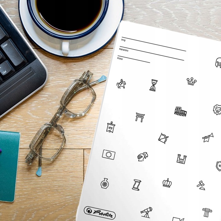 ZESTAW 10 ZESZYTÓW TEMATYCZNYCH PRZEDMIOTOWYCH ZE ŚCIĄGĄ 60k A5 HERLITZ