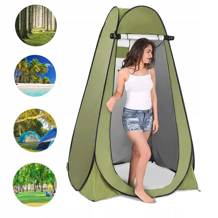 PRZEBIERALNIA PRZENOŚNA NAMIOT PLAŻOWY KEMPINGOWY NA PRYSZNIC TOALETA WC