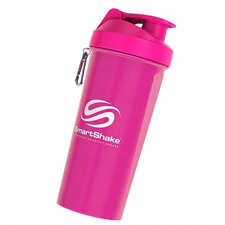 SMARTSHAKE SHAKER SOLIDNY SZCZELNY RÓŻOWY DLA KOBIET BEZ BPA DEHP 1000ml