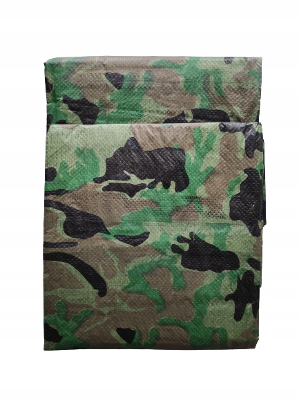 PLANDEKA 4X5 m TARP MORO MASKUJĄCA KAMUFLAŻOWA WZMACNIANA MOCNA PŁACHTA