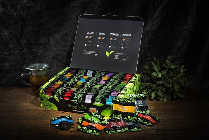 Zestaw herbat 100 saszetek Green Touch liściasta