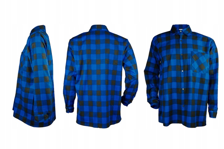 KOSZULA FLANELOWA ROBOCZA NIEBIESKA XL