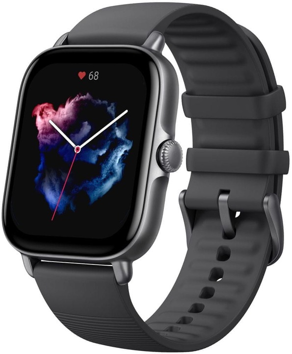 Czarny Smartwatch AMAZFIT GTS 3