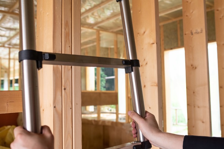 Drabina teleskopowa 11 stopni przystawna składana antypoślizgowa 3,2 m