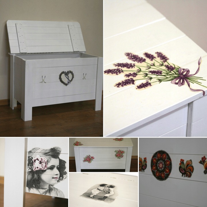 Skrzynia sosnowa skrzynia balkonowa ogrodowa Drewniany kufer na zabawki EKO