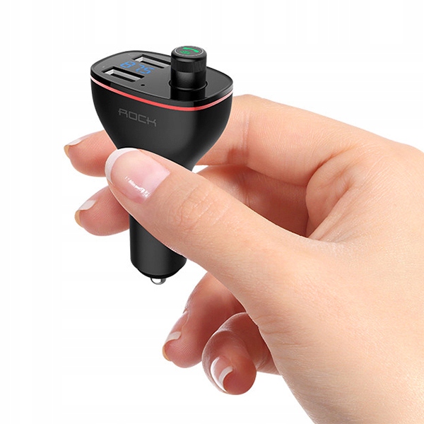 ROCK B300 TRANSMITER FM BLUETOOTH+ŁADOWARKA 2xUSB