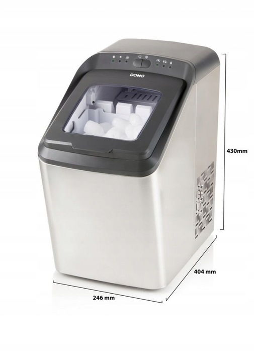 DOMO DO9247IB PRO kostkarka maszyna do kostek lodu napoju 15kg w 24h S i L