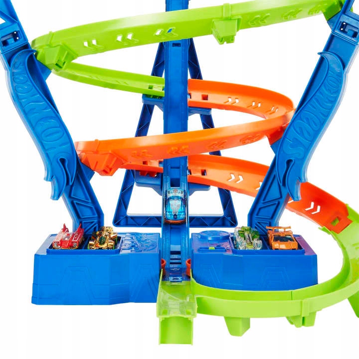 Tor samochodowy Hot Wheels Sky Crash Tower Track Set