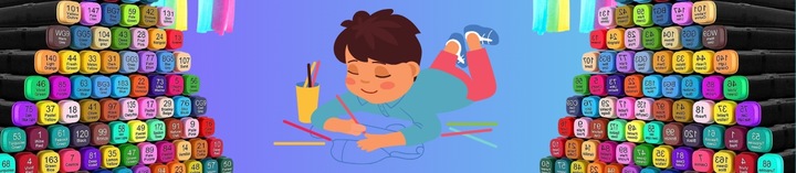 Markery 204 kolory flamastry pisaki dwustronne