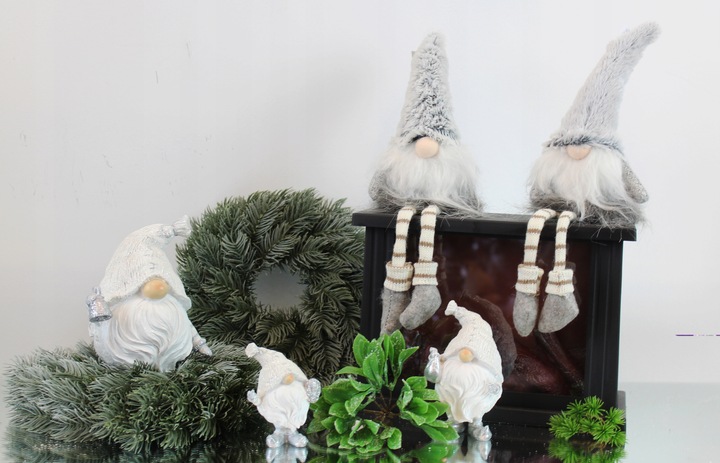 Wianek świąteczny wieniec stroik na stół drzwi Ø30 DEcodomi