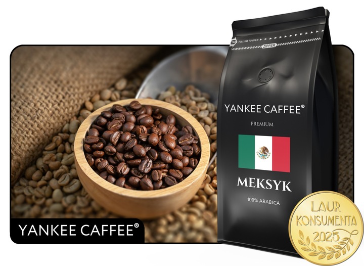Kawa ziarnista 1kg 100% Arabica Arabika świeżo palona Meksyk Do ekspresu